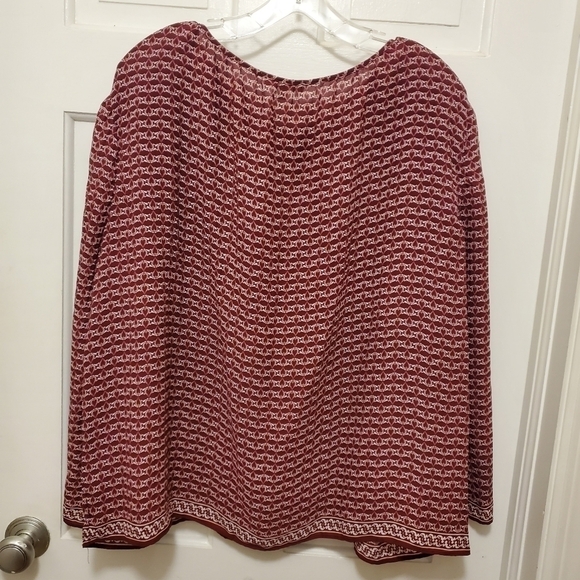 Max Studio Boxy Oversized Colorful Tunic with Flared Sleeves Size Large - Picture 8 of 8